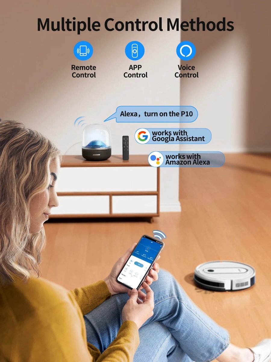 Robotstofzuiger met dweilfunctie - 4500Pa - APP-besturing
