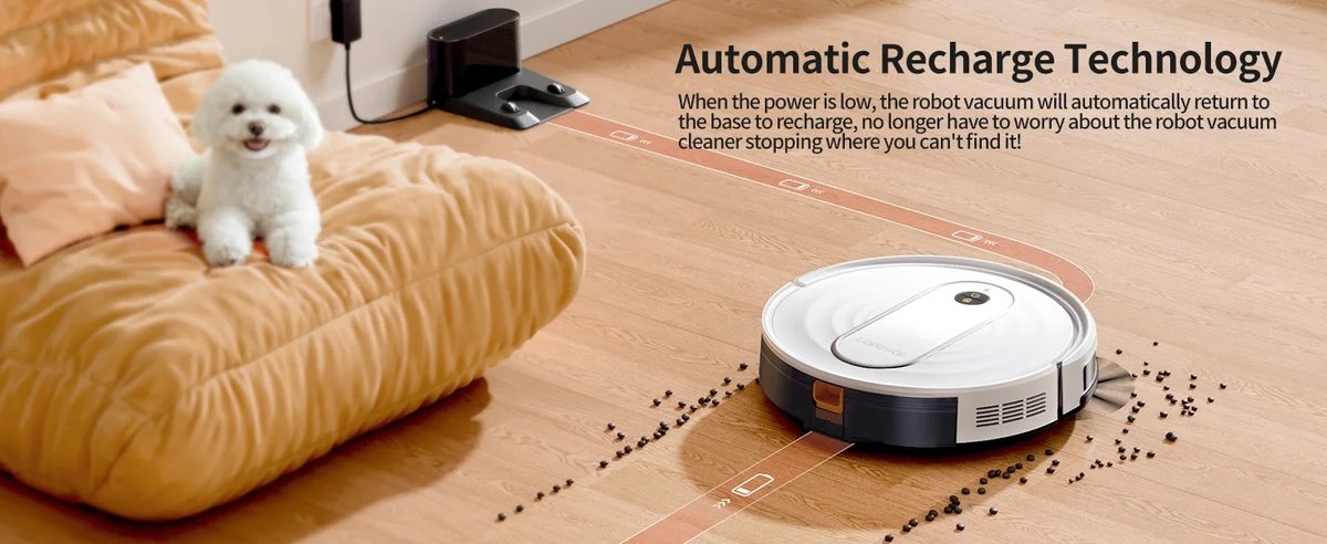 Robotstofzuiger met dweilfunctie - 4500Pa - APP-besturing