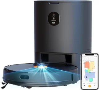 Robotstofzuiger met laadstation en appbediening
