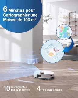Robotstofzuiger met reinigingsstation en dweilfunctie
