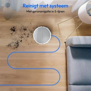 Robotstofzuiger Wit met Laadstation White-label
