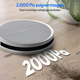 Robotstofzuiger Wit met Laadstation White-label