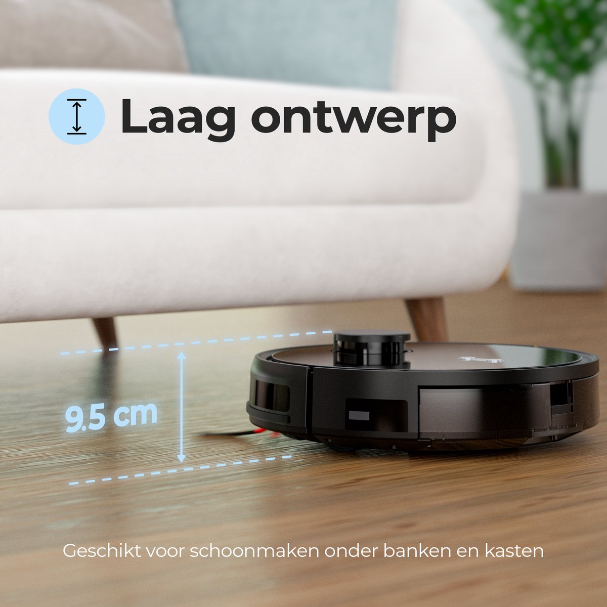 Roomware Robotstofzuiger met Dweilfunctie SMART Wifi