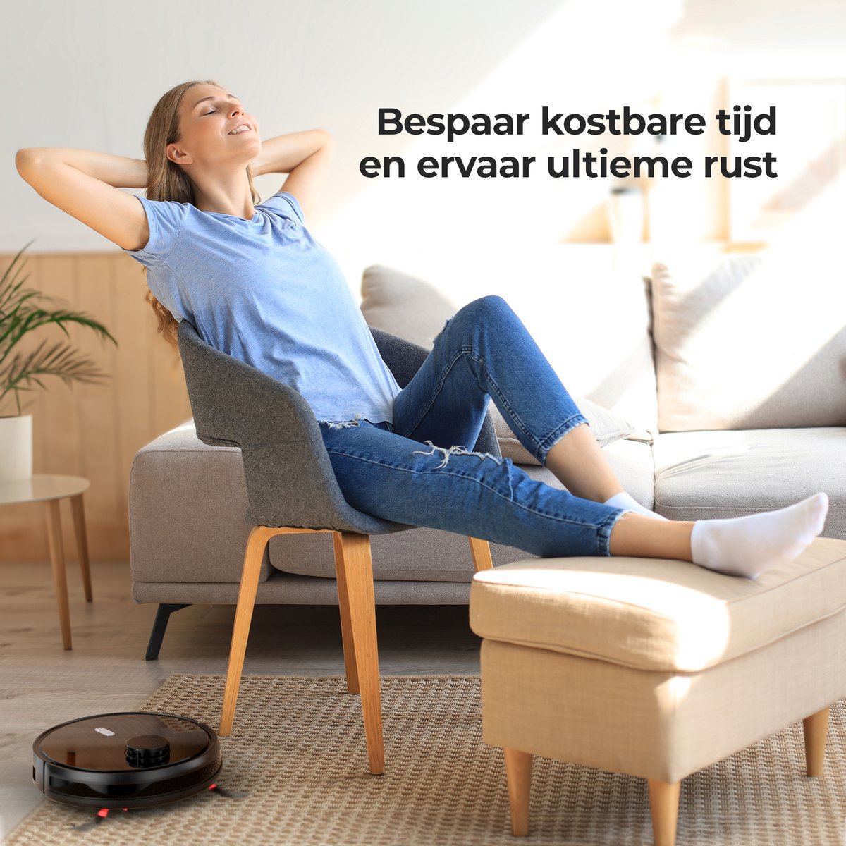 Roomware Robotstofzuiger met Dweilfunctie SMART Wifi