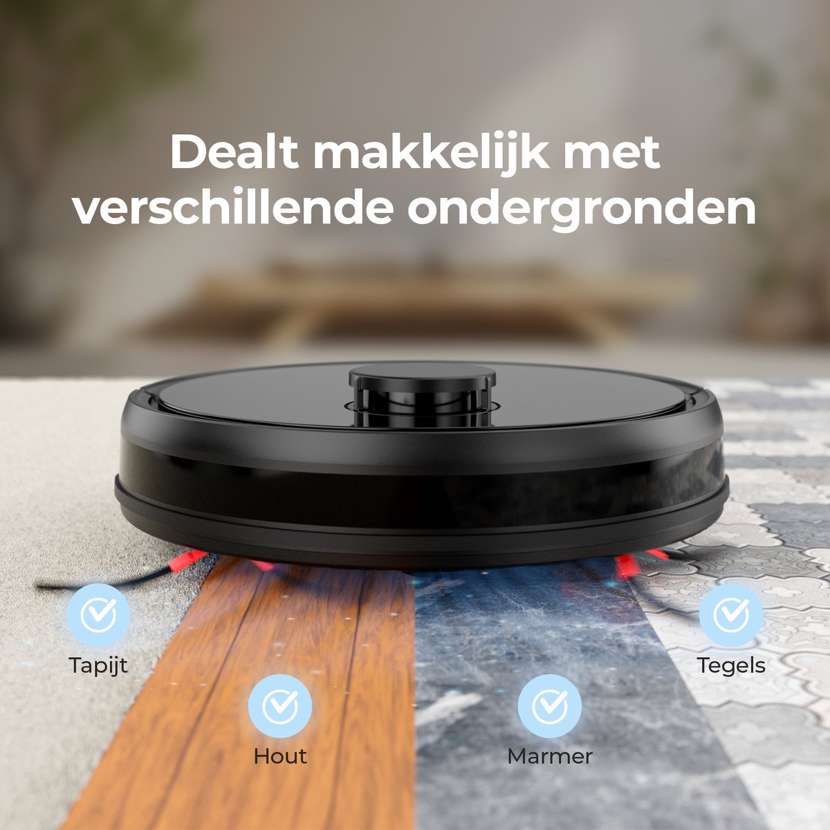 Roomware Robotstofzuiger met Dweilfunctie SMART Wifi