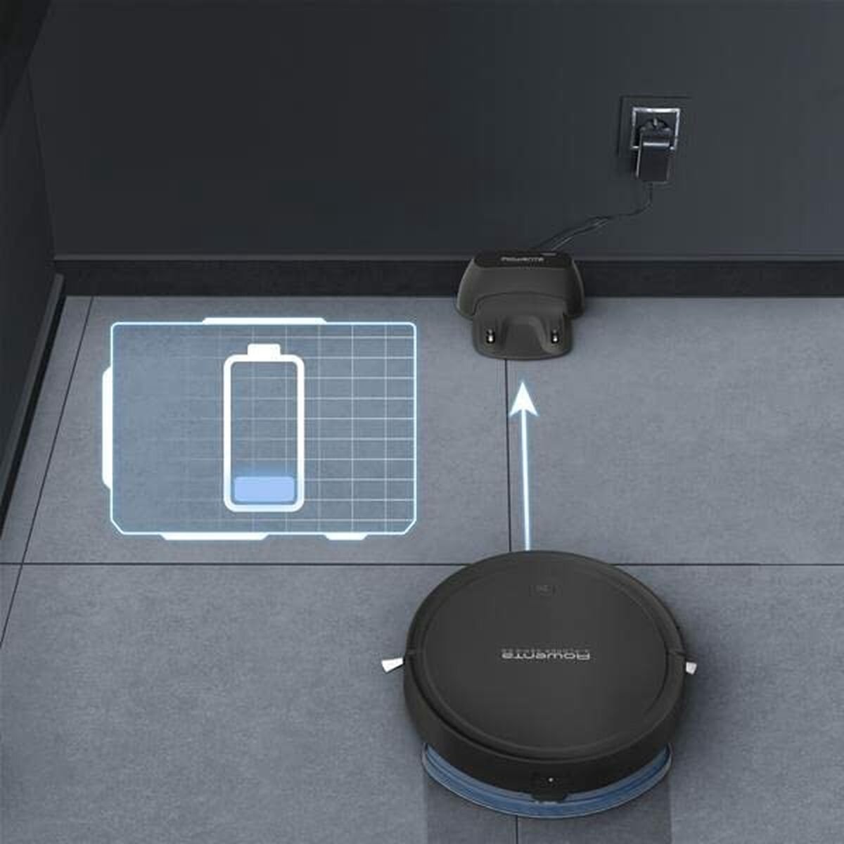 Rowenta RR7375WH Robotstofzuiger Zwart