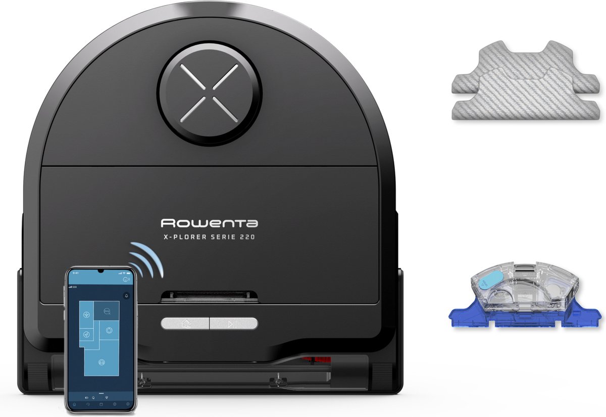 De Rowenta X-Plorer Serie 220 RR9465 Robotstofzuiger in één oogopslag