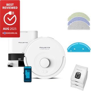 De Rowenta X-Plorer Serie 90 RR8797WH Robotstofzuiger in één oogopslag