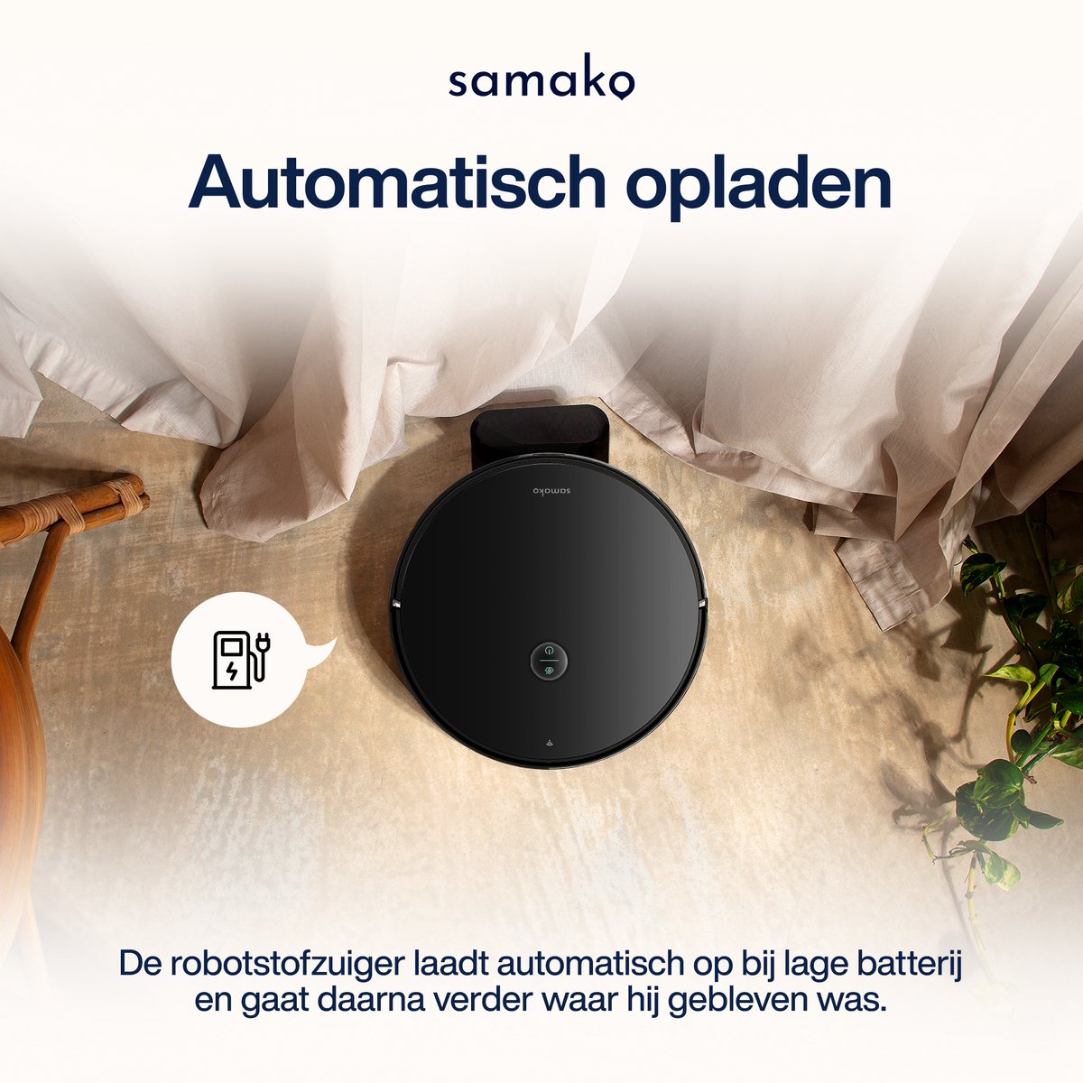 Samako TurboFlow robotstofzuiger met dweilfunctie