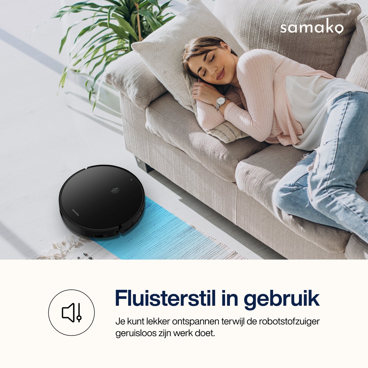 Samako TurboFlow robotstofzuiger met dweilfunctie
