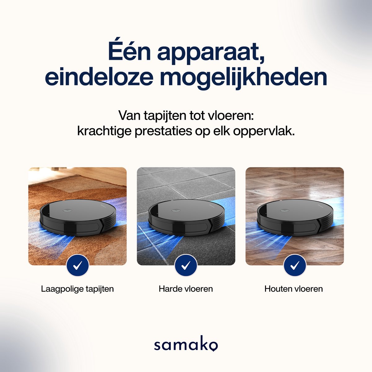 Samako TurboFlow robotstofzuiger met dweilfunctie