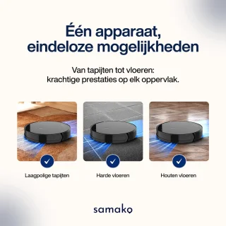 Samako TurboFlow robotstofzuiger met dweilfunctie