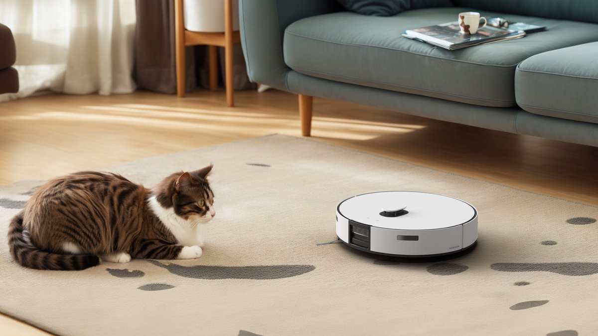 Samsung Bespoke Jet Bot VR7MD96514G robotstofzuiger satijngrijs