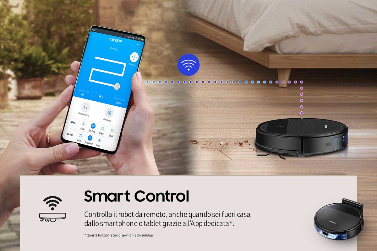 Samsung VR05R5050WK robotstofzuiger zwart