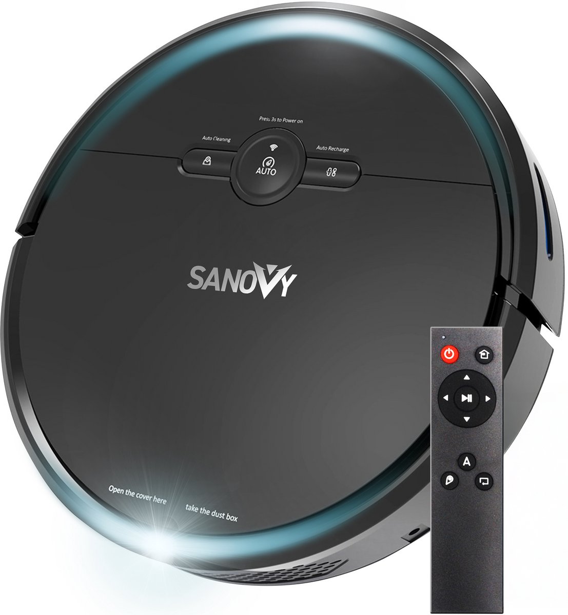 Sanovy 3-in-1 Robotstofzuiger met dweilfunctie