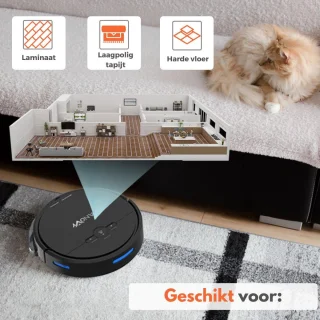 Sanovy 3-in-1 Robotstofzuiger met dweilfunctie