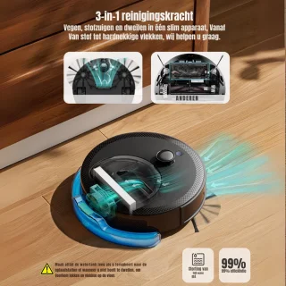 SCH® Robotstofzuiger Zwart