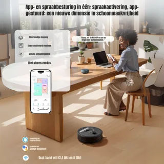 SCH® Robotstofzuiger Zwart