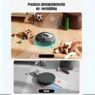 SCH® Robotstofzuiger Zwart