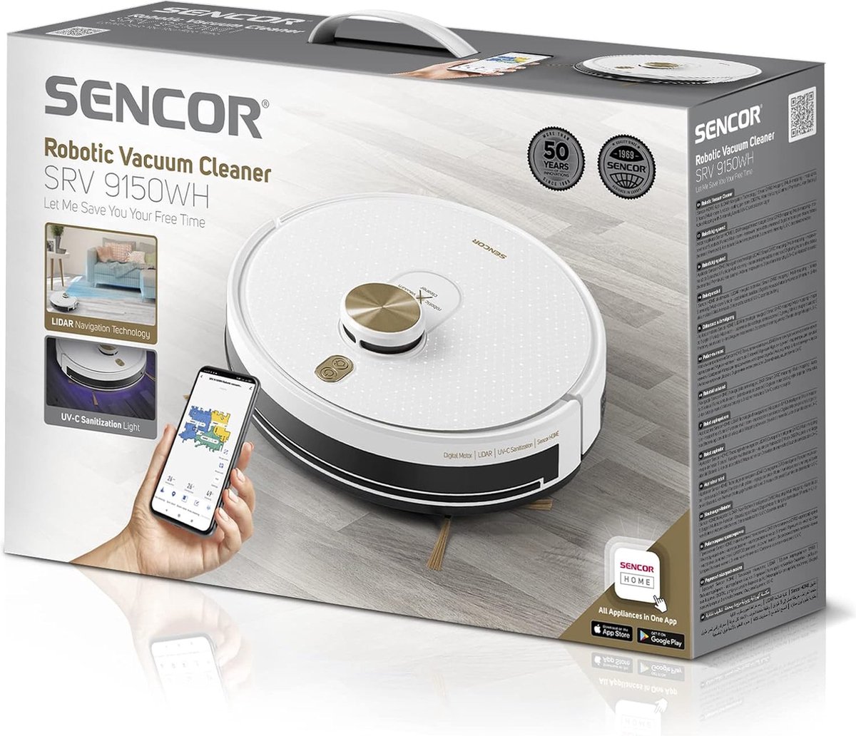 SENCOR robotstofzuiger UVC