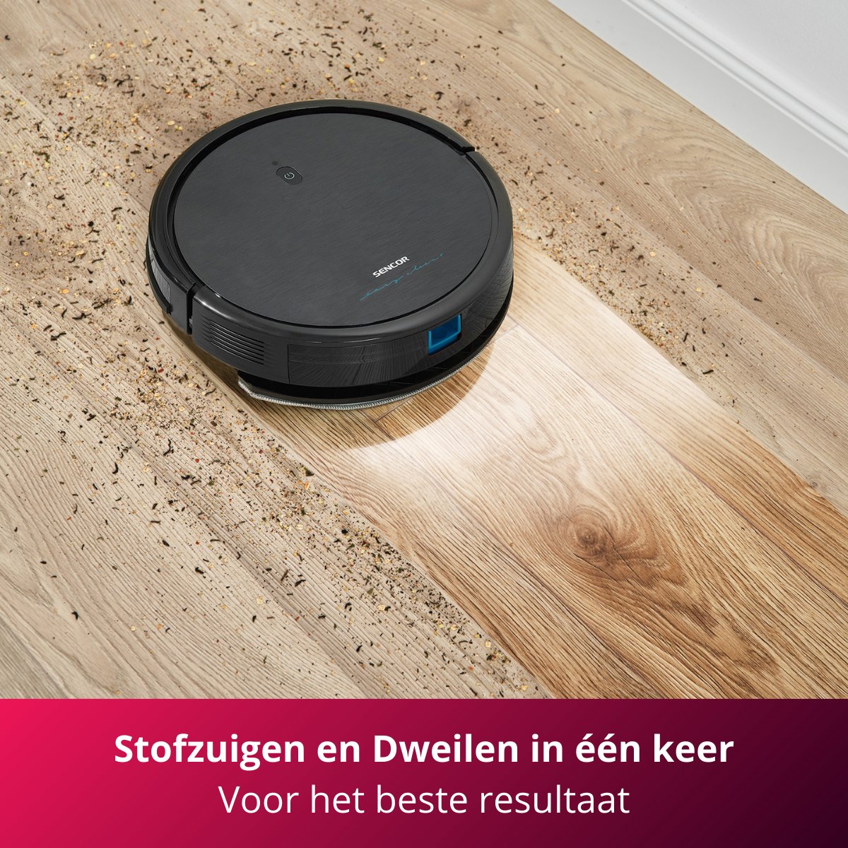 Sencor SRV 3160TQ Robotstofzuiger met Dweilfunctie Zwart