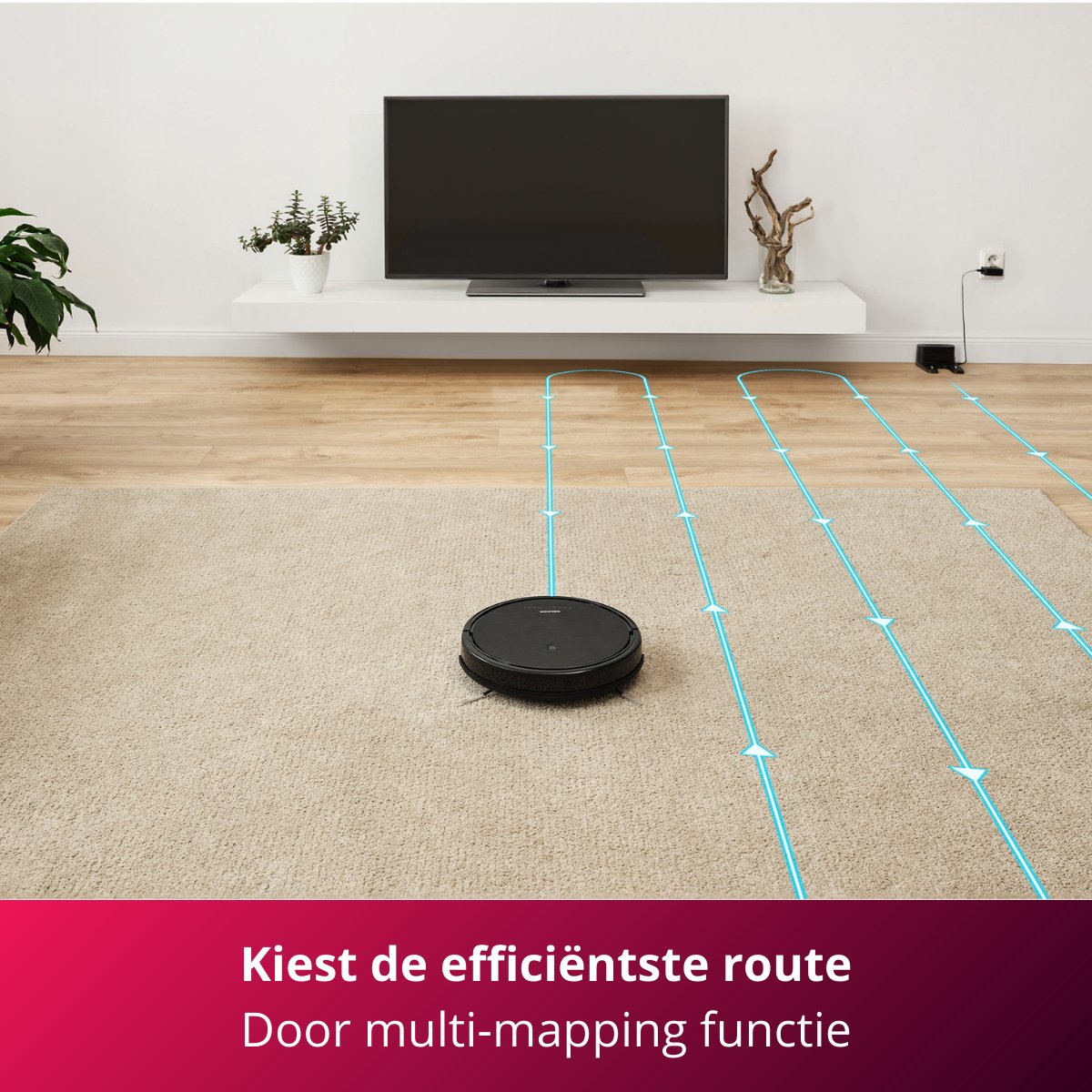 Sencor SRV 3160TQ Robotstofzuiger met Dweilfunctie Zwart