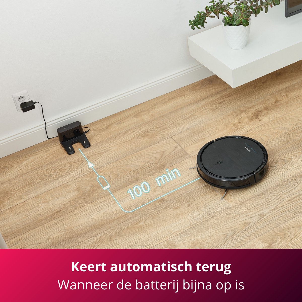 Sencor SRV 3160TQ Robotstofzuiger met Dweilfunctie Zwart