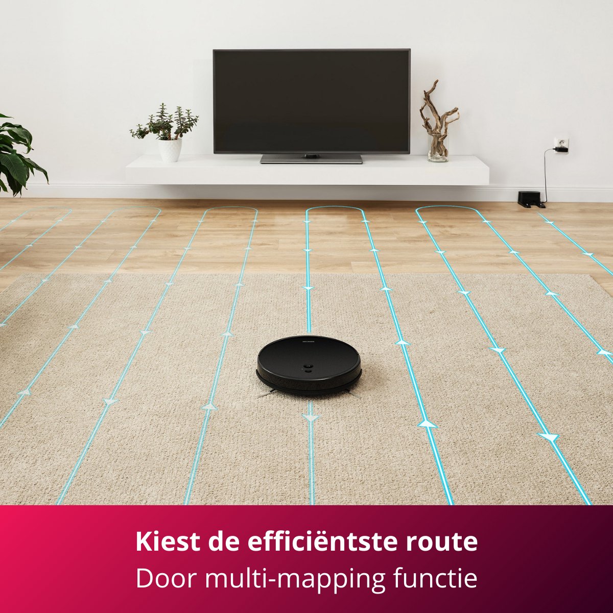 Sencor SRV 6450BK robotstofzuiger met dweilfunctie zwart