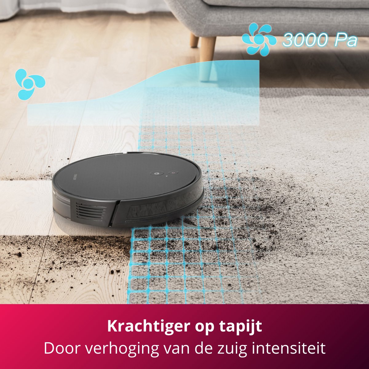 Sencor SRV 6450BK robotstofzuiger met dweilfunctie zwart
