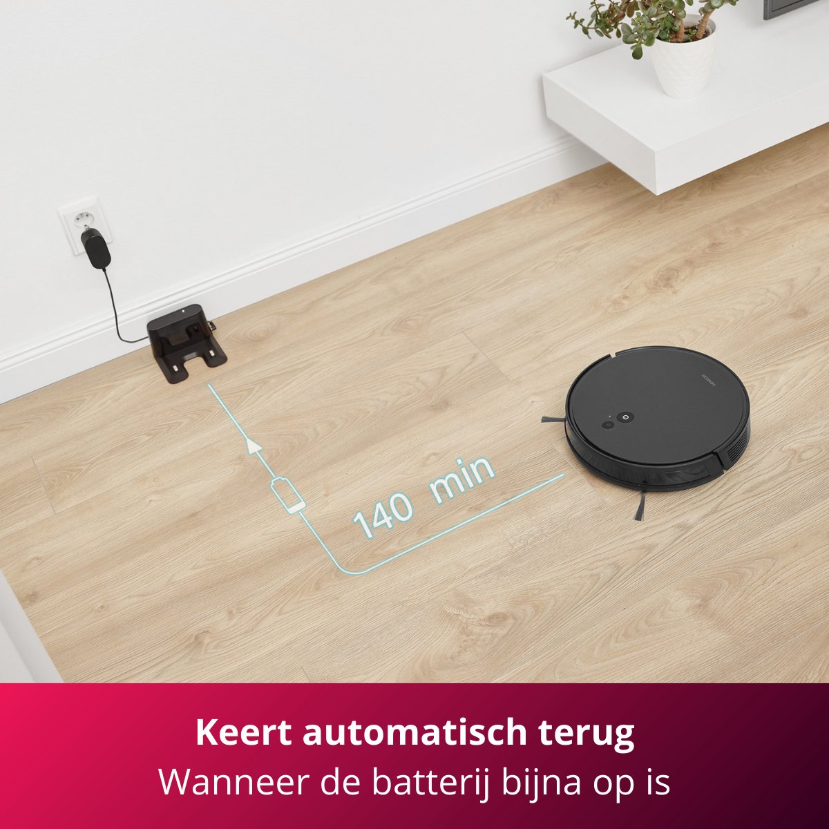 Sencor SRV 6450BK robotstofzuiger met dweilfunctie zwart