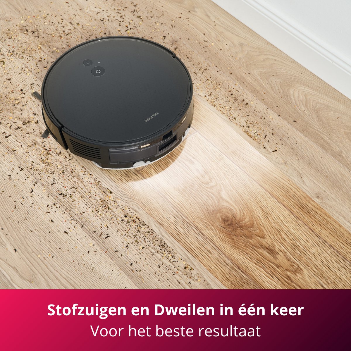 Sencor SRV 6485BK Robotstofzuiger met dweilfunctie Zwart