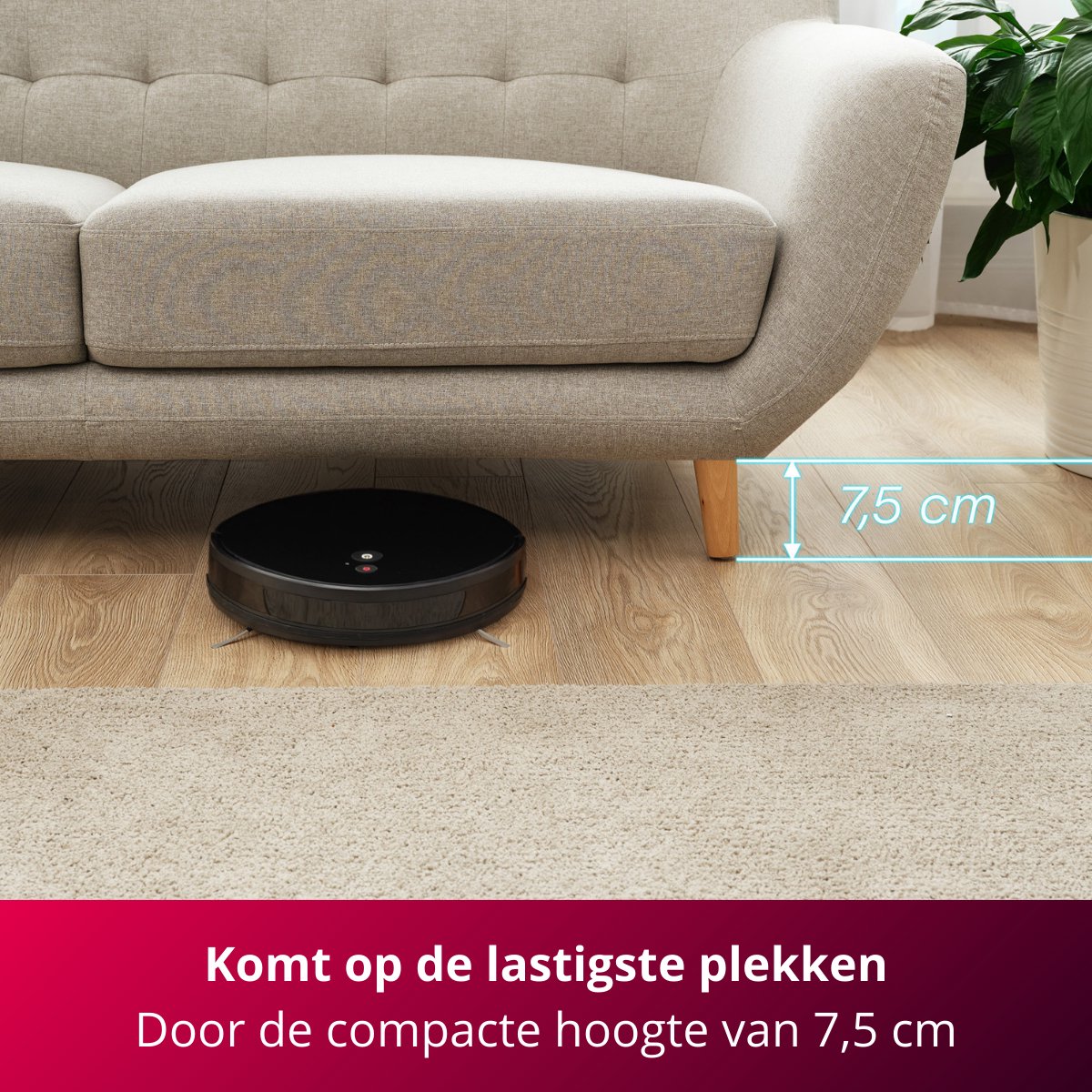 Sencor SRV 6485BK Robotstofzuiger met dweilfunctie Zwart