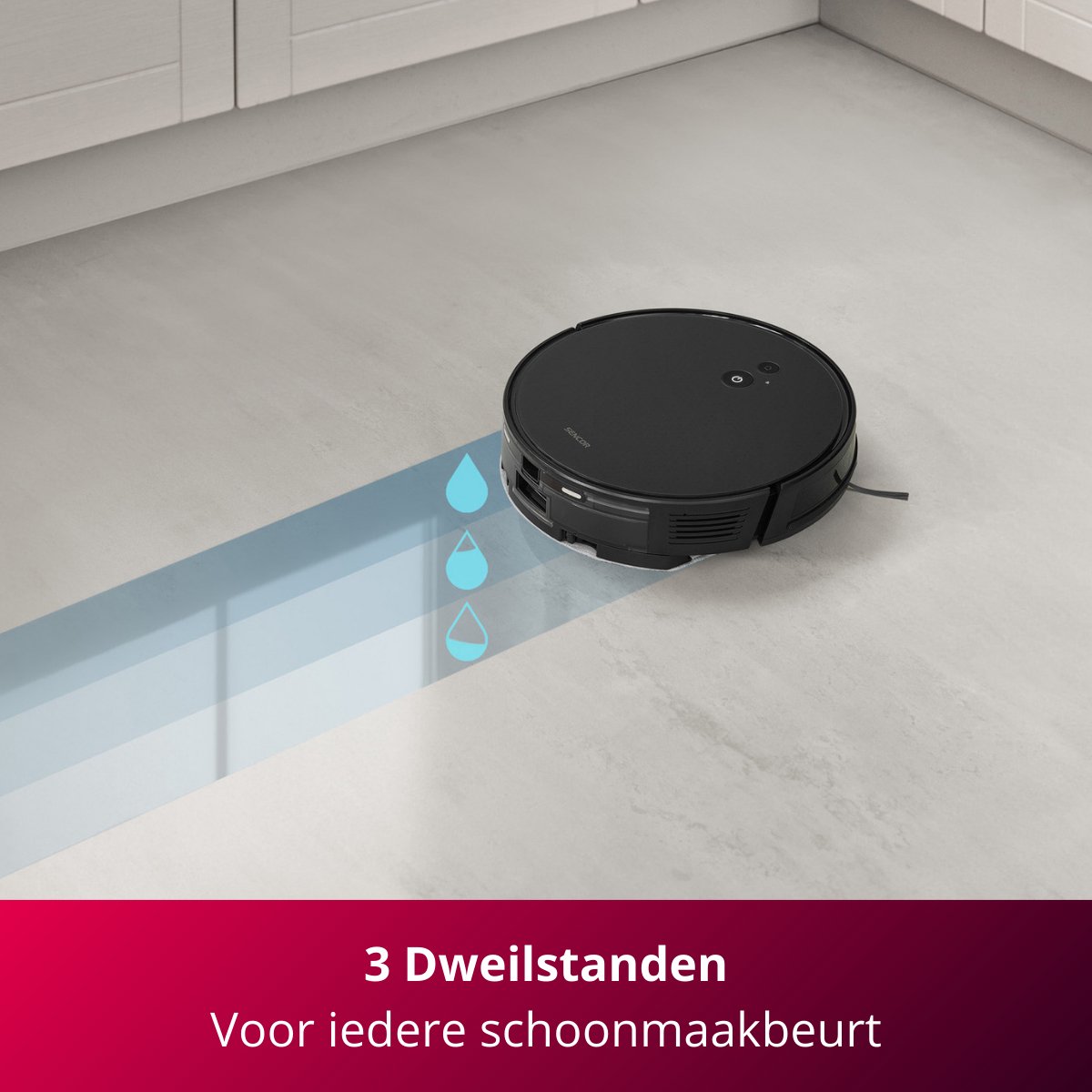Sencor SRV 6485BK Robotstofzuiger met dweilfunctie Zwart