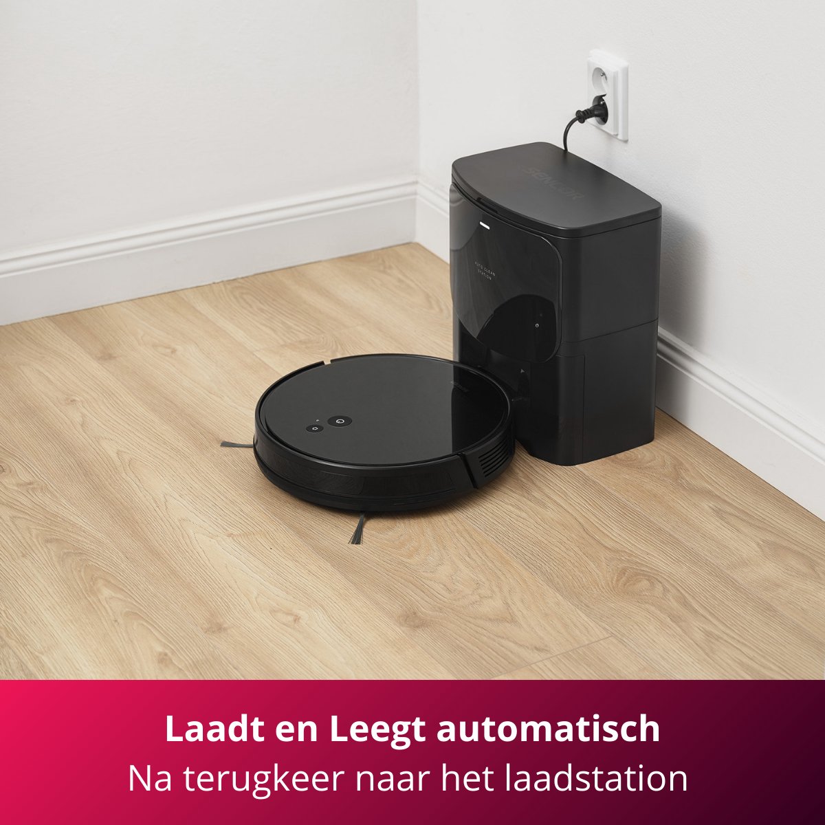 Sencor SRV 6485BK Robotstofzuiger met dweilfunctie Zwart