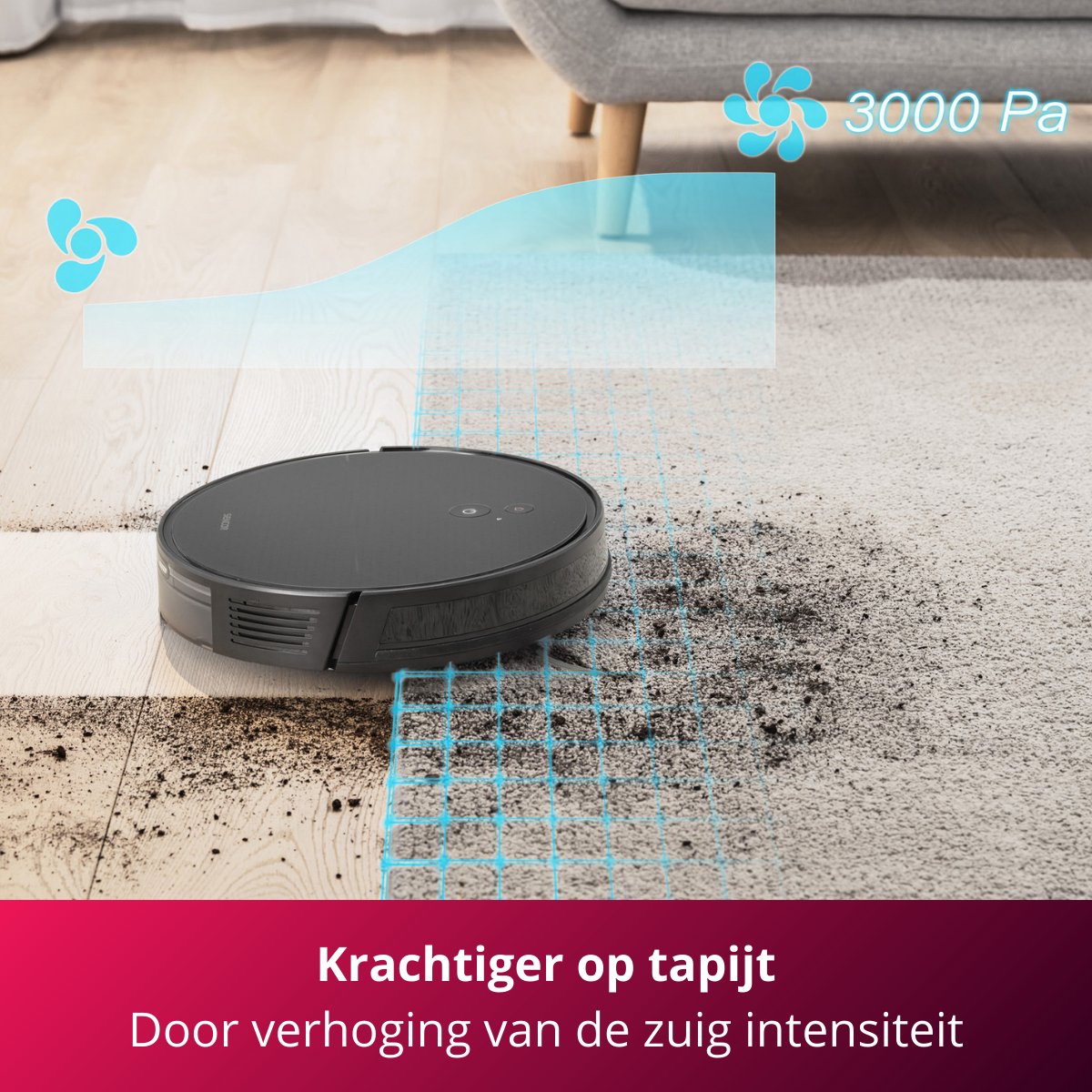 Sencor SRV 6485BK Robotstofzuiger met dweilfunctie Zwart