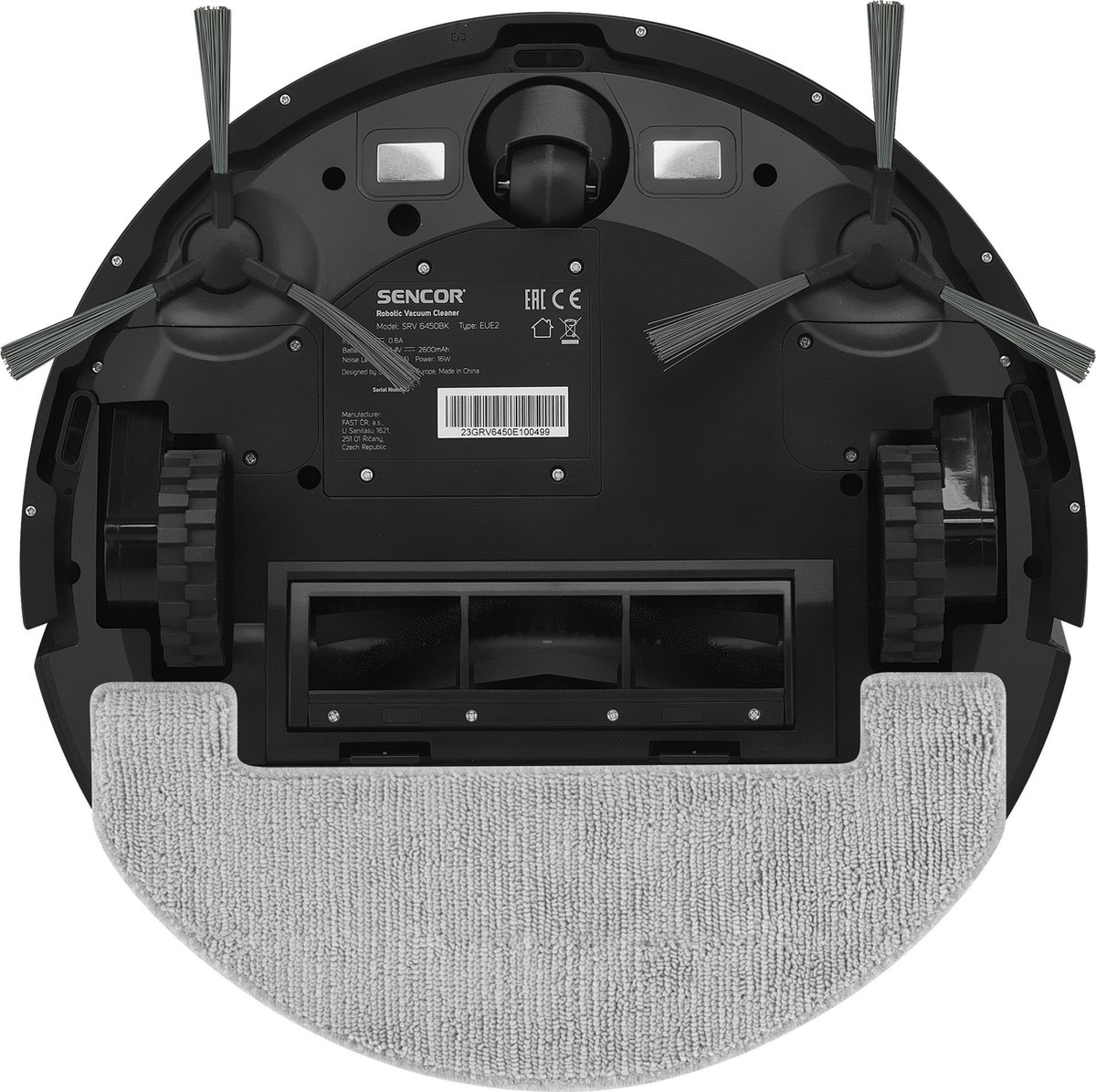 Sencor SRV 6485BK Robotstofzuiger met dweilfunctie Zwart
