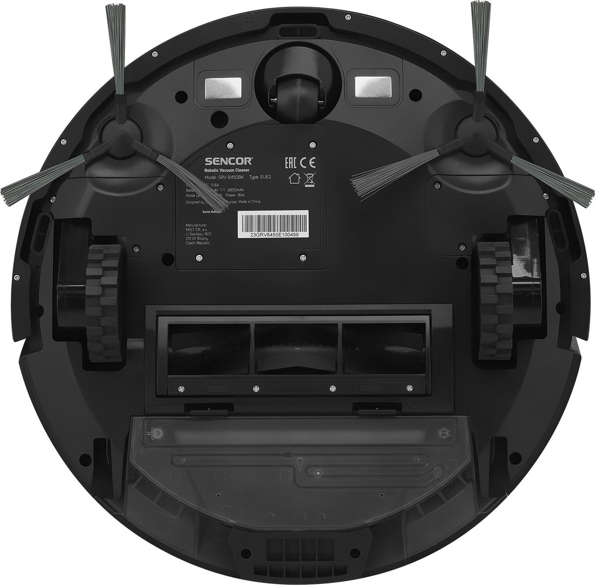 Sencor SRV 6485BK Robotstofzuiger met dweilfunctie Zwart