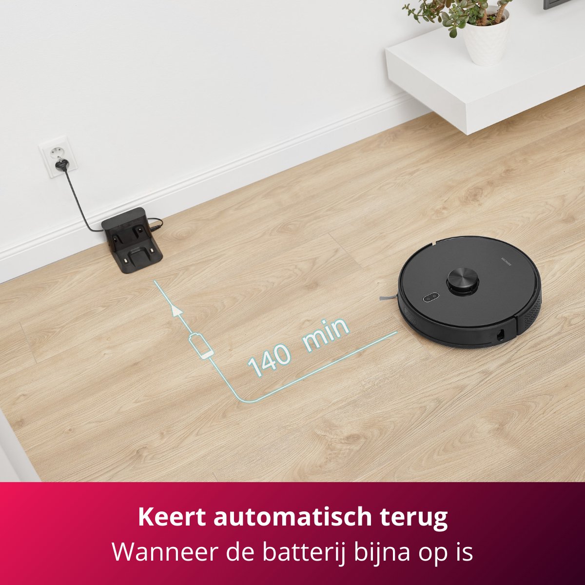 Sencor SRV 9120BK Robotstofzuiger met dweilfunctie