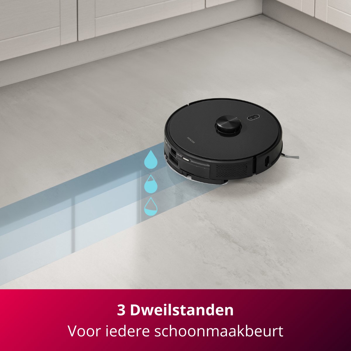 Sencor SRV 9120BK Robotstofzuiger met dweilfunctie
