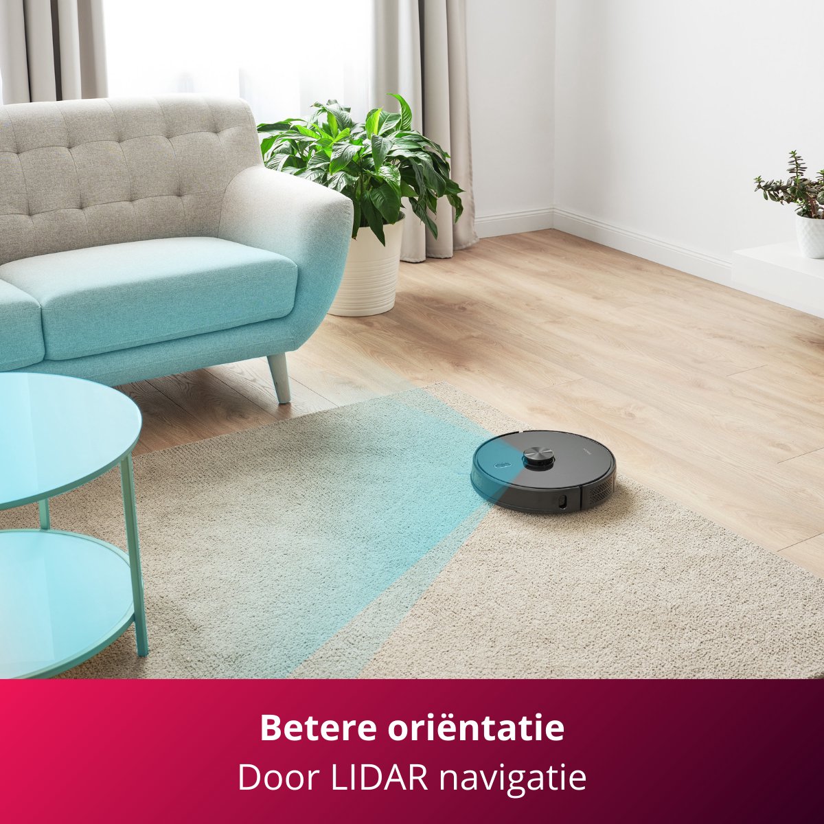 Sencor SRV 9185BK Robotstofzuiger met leegstation en dweilfunctie