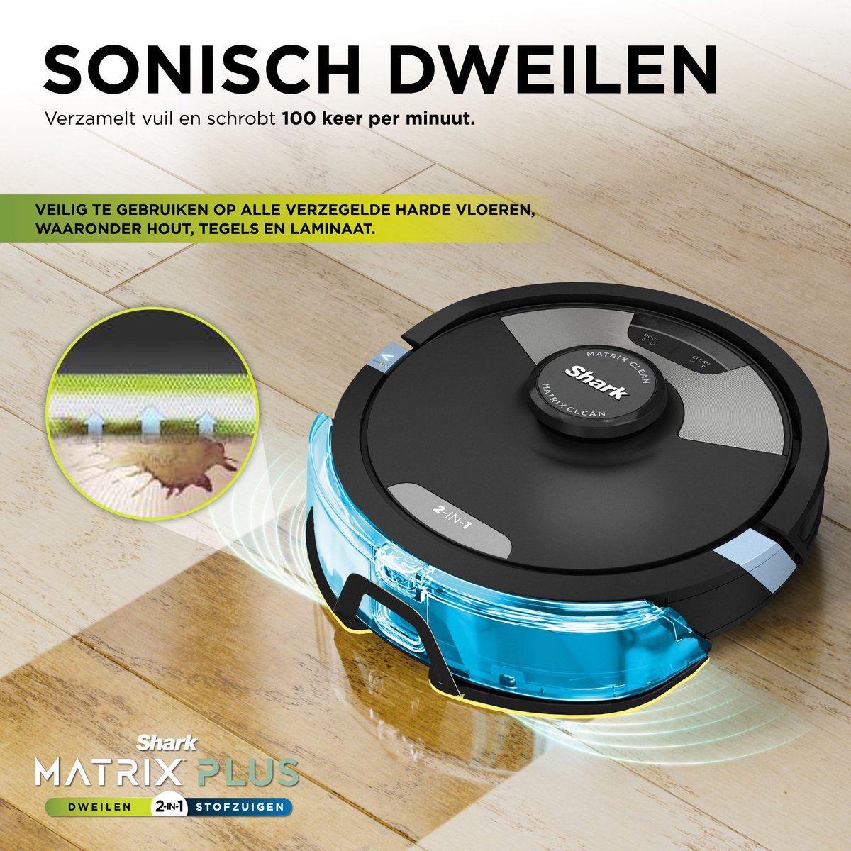 Shark Matrix Plus RV2620WAEU Robotstofzuiger 2-in-1