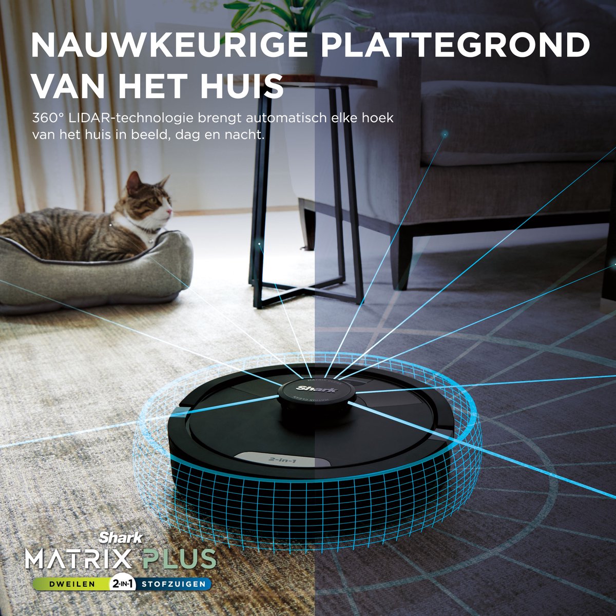 Shark Matrix Plus RV2620WAEU Robotstofzuiger 2-in-1
