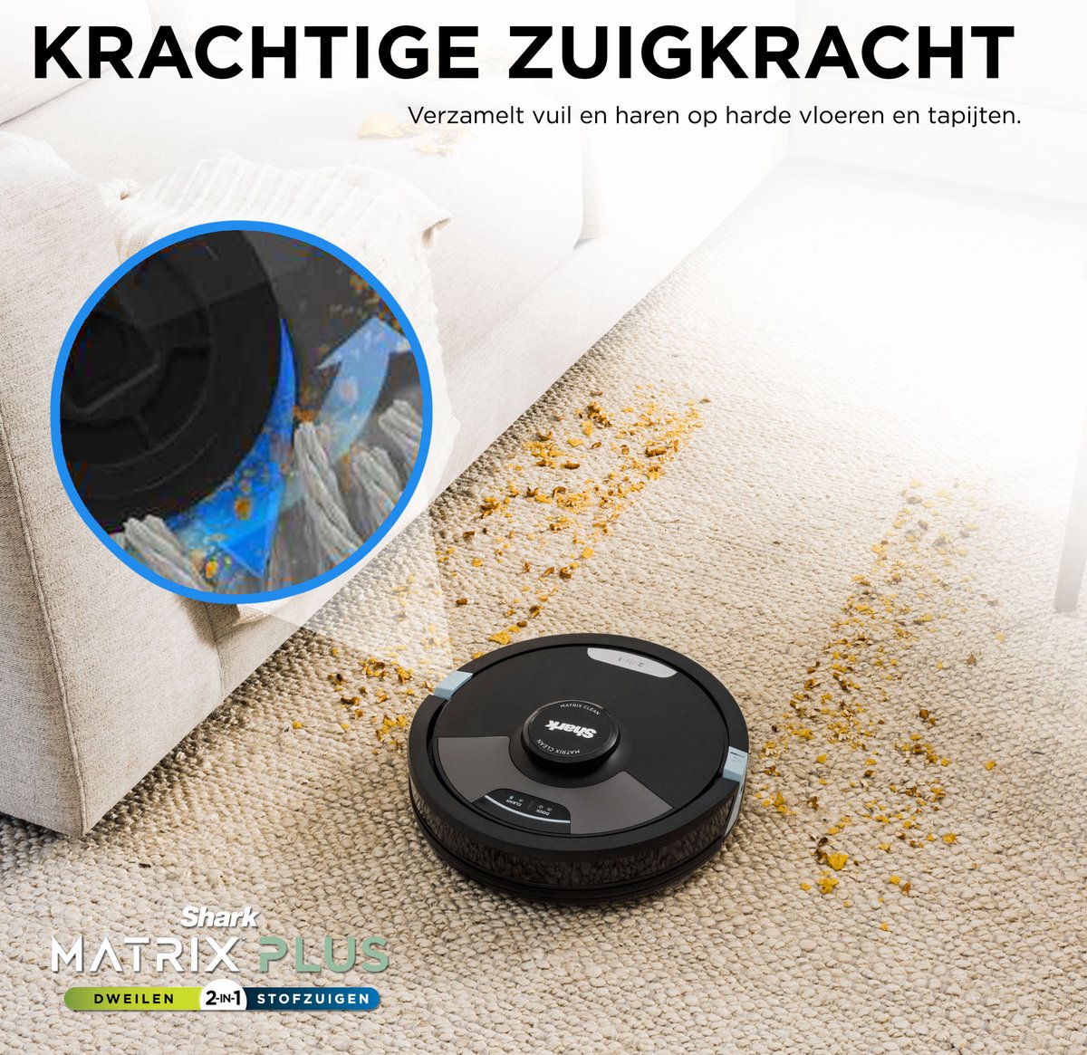 Shark Matrix Plus RV2620WAEU Robotstofzuiger 2-in-1