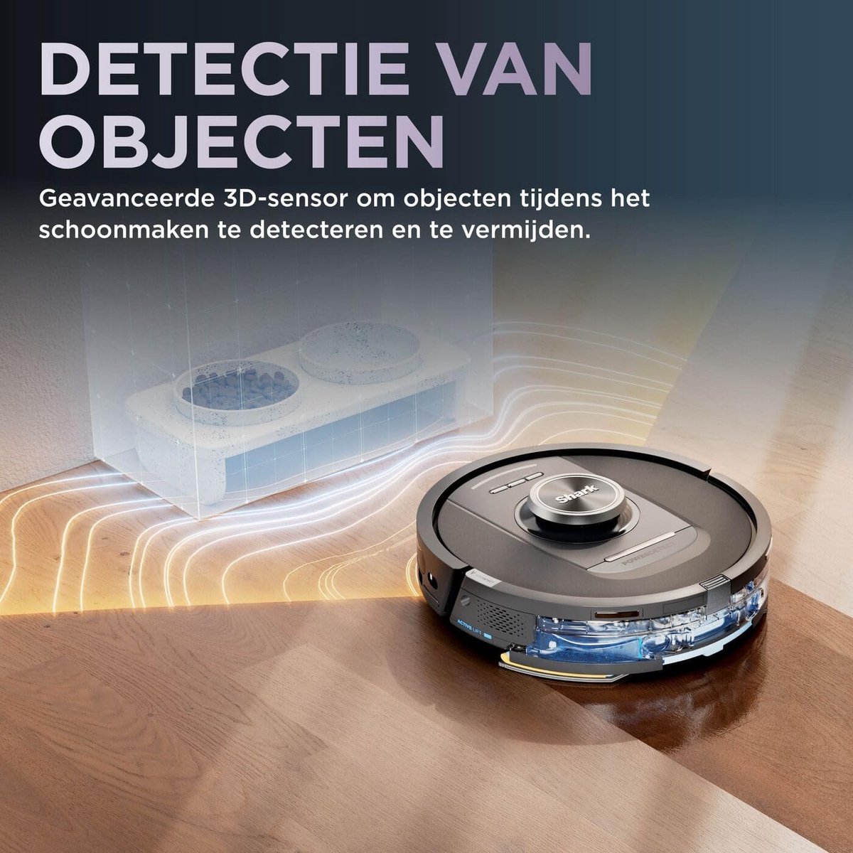 Shark RV2800YEEU PowerDetect NeverTouch Pro 2-in-1 Robotstofzuiger en Mop