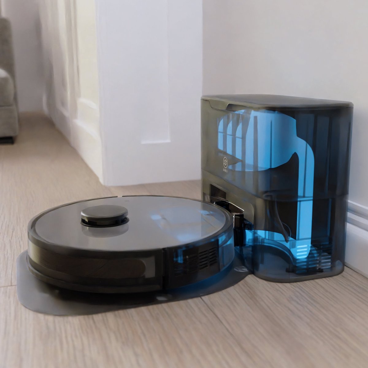 Sinji Robotstofzuiger met Dweilfunctie en Laadstation