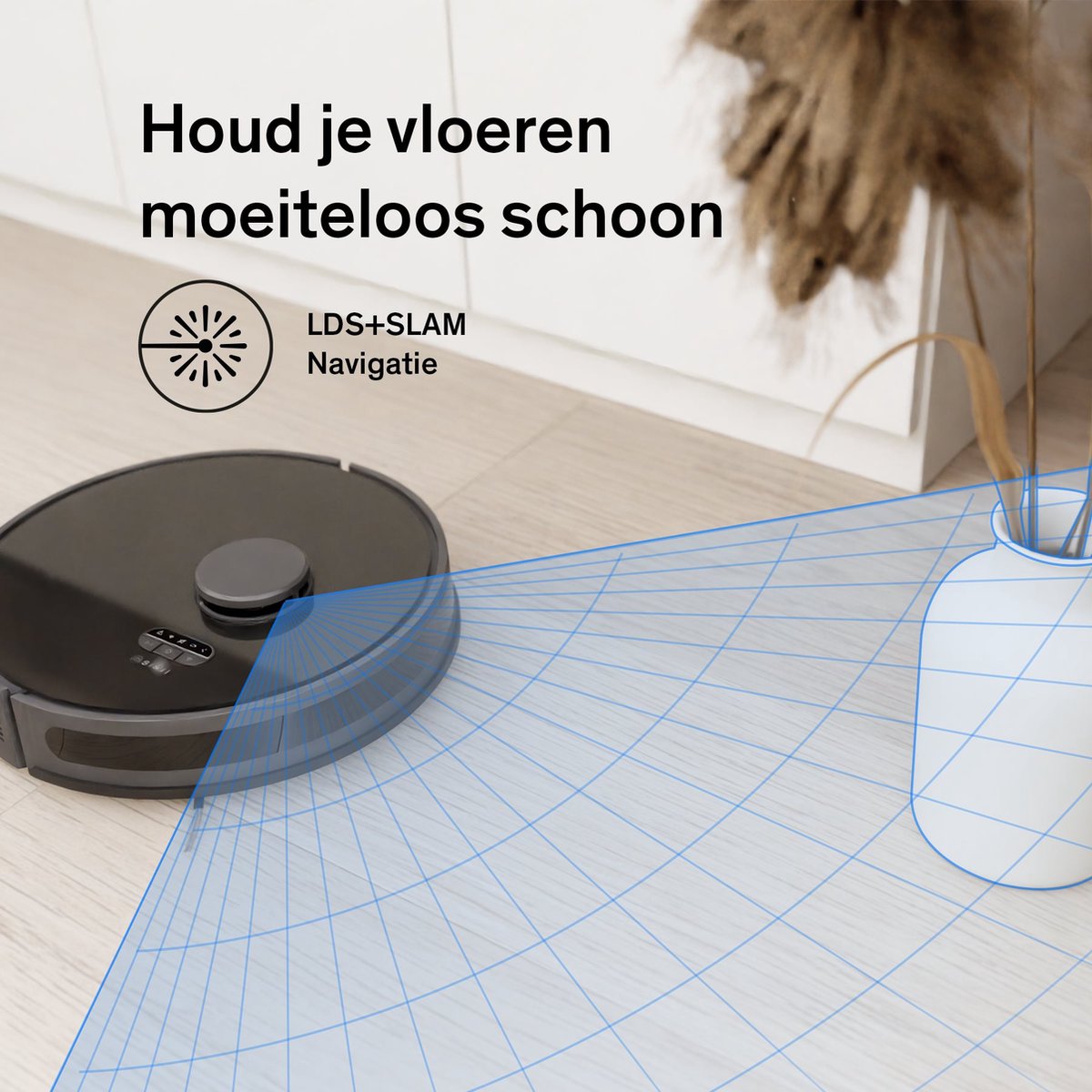 Sinji Robotstofzuiger met Dweilfunctie en Laadstation
