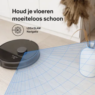 Sinji Robotstofzuiger met Dweilfunctie en Laadstation
