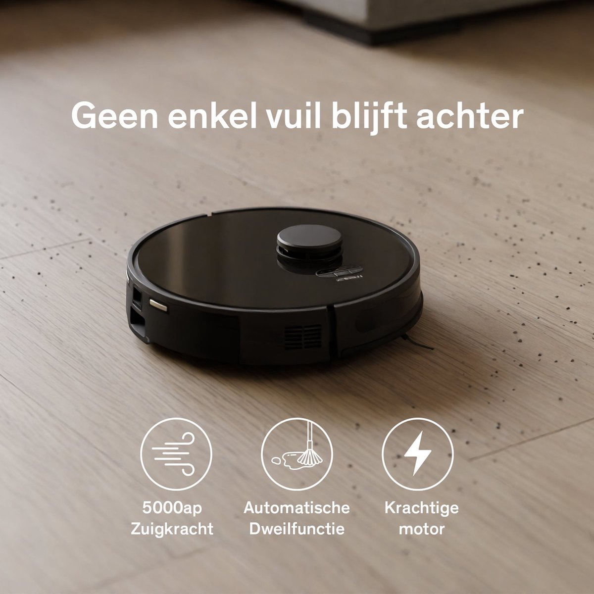 Sinji Robotstofzuiger met Dweilfunctie en Laadstation