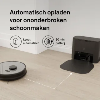 Sinji Robotstofzuiger met Dweilfunctie en Laadstation