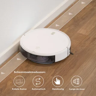 Sinji Smart Robotstofzuiger met Laadstation Wit